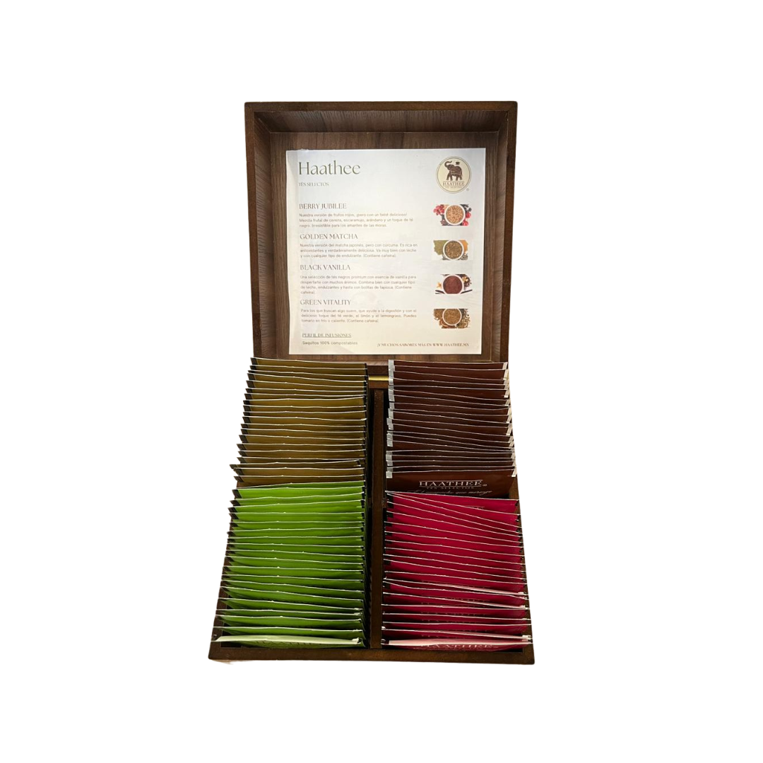 Caja de colección de lujo (80 saquitos Línea Haathee Gourmet)