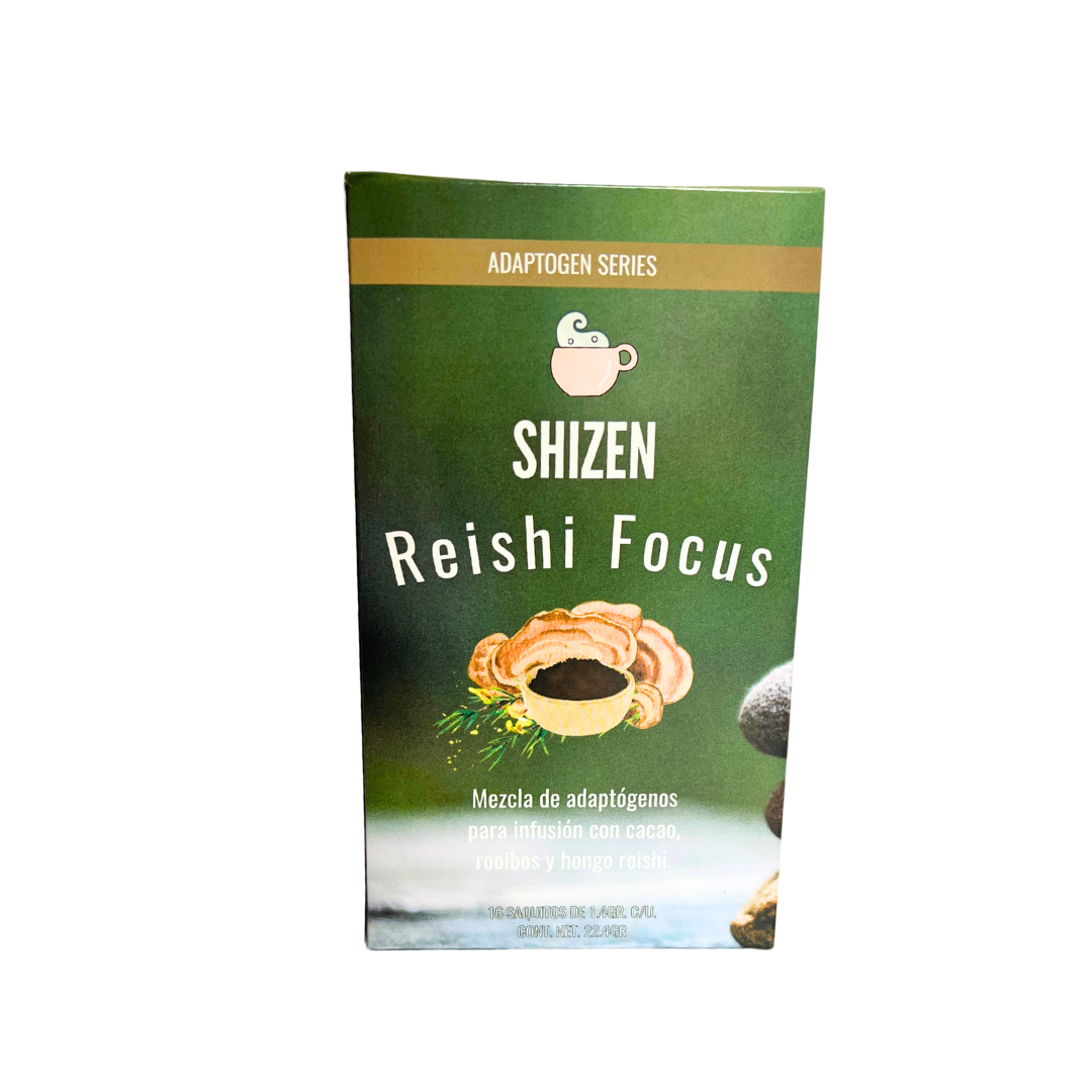 Pack Té, Línea Shizen Hongo Reishi, Cacao y Rooibos (5 cajas con 16 sobres c/u)