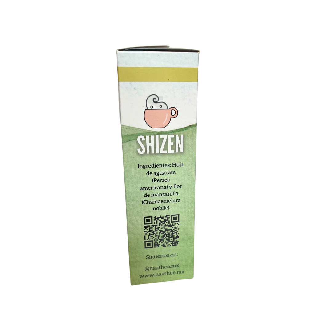 Pack Té, Línea Shizen Hoja de aguacate y manzanilla (5 cajas con 16 sobres c/u)
