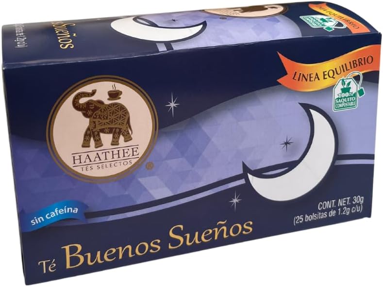 Pack Té Haathee, Línea Equilibrio Buenos Sueños (6 cajas con 25 sobres c/u)