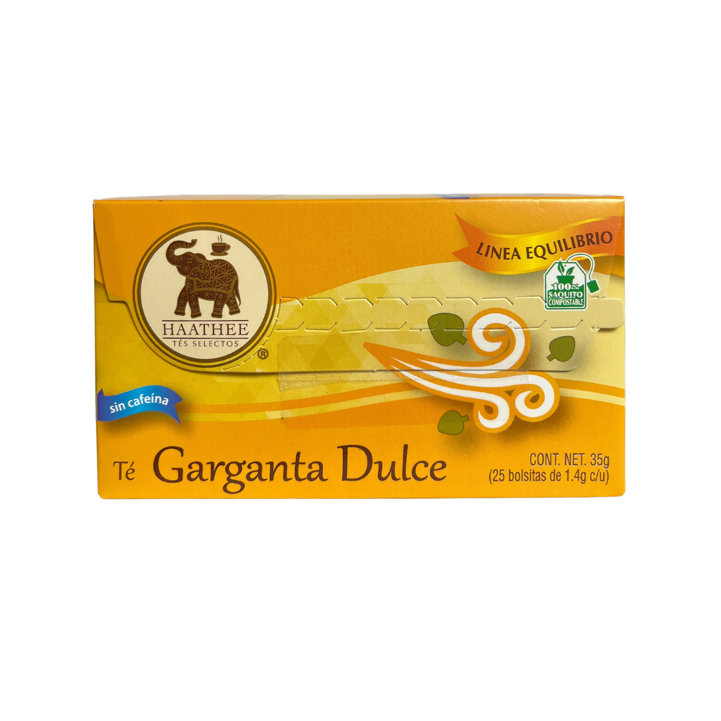 Pack Té Haathee, Línea Equiibrio Garganta Dulce (6 cajas con 25 sobres c/u)