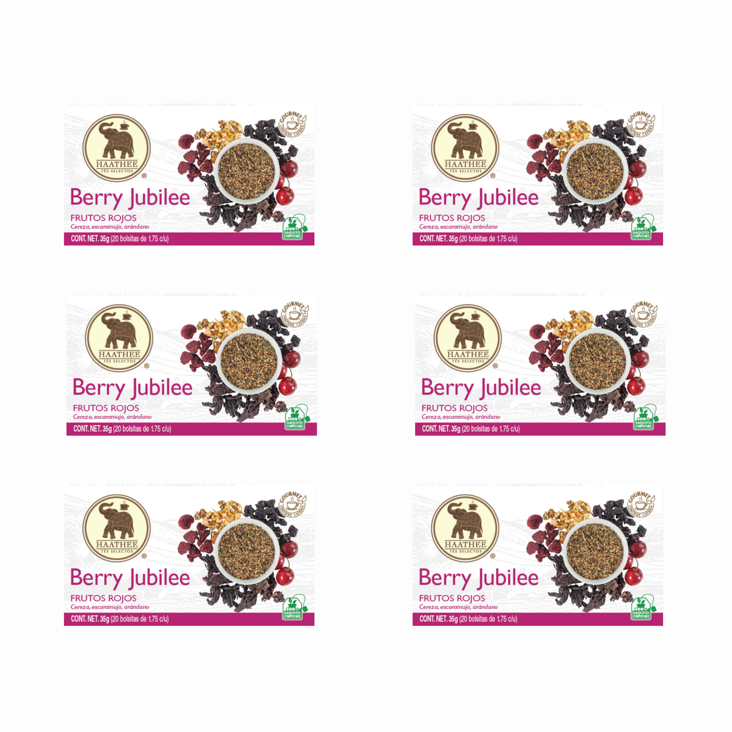 Haathee Línea Gourmet (Family Packs de 6 cajitas - Sabores variados)