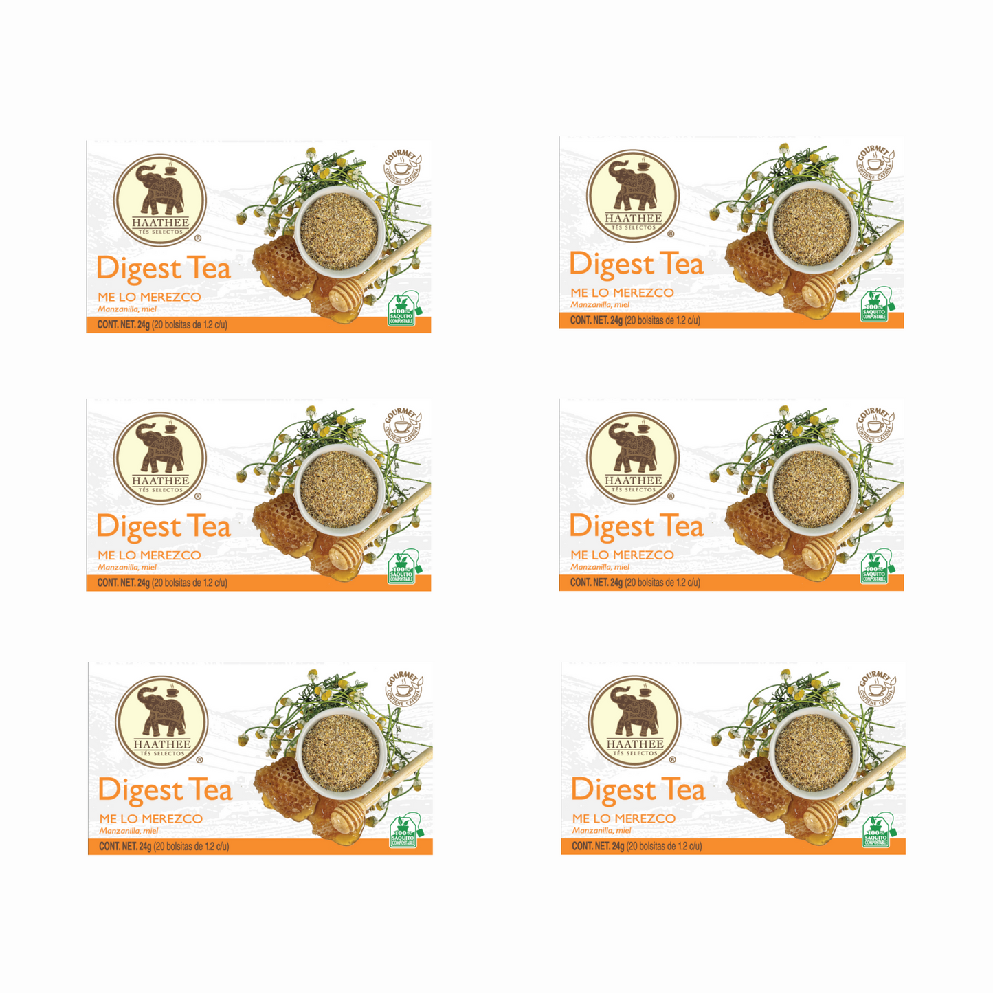 Haathee Línea Gourmet (Family Packs de 6 cajitas - Sabores variados)