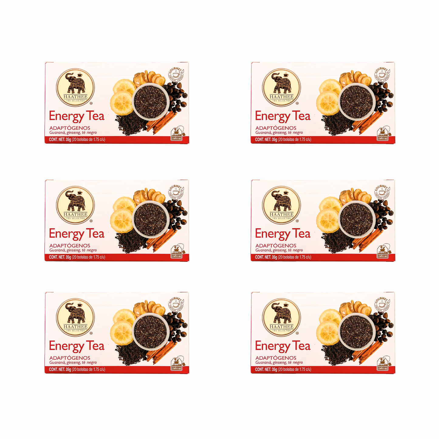 Haathee Línea Gourmet (Family Packs de 6 cajitas - Sabores variados)