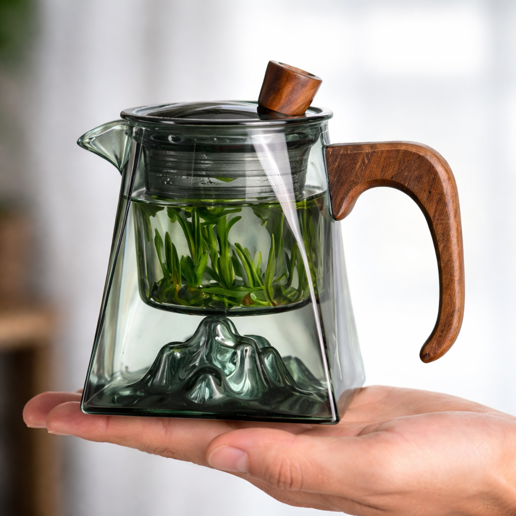 Tetera de borosilicato con montaña (300 mL)