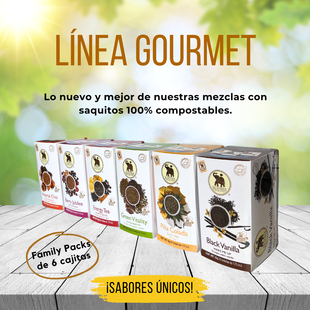 Haathee Línea Gourmet (Family Packs de 6 cajitas - Sabores variados)