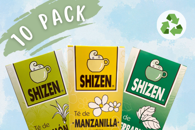Tés herbales Shizen Pack de 10 (varios sabores) / Los más ecológicos.