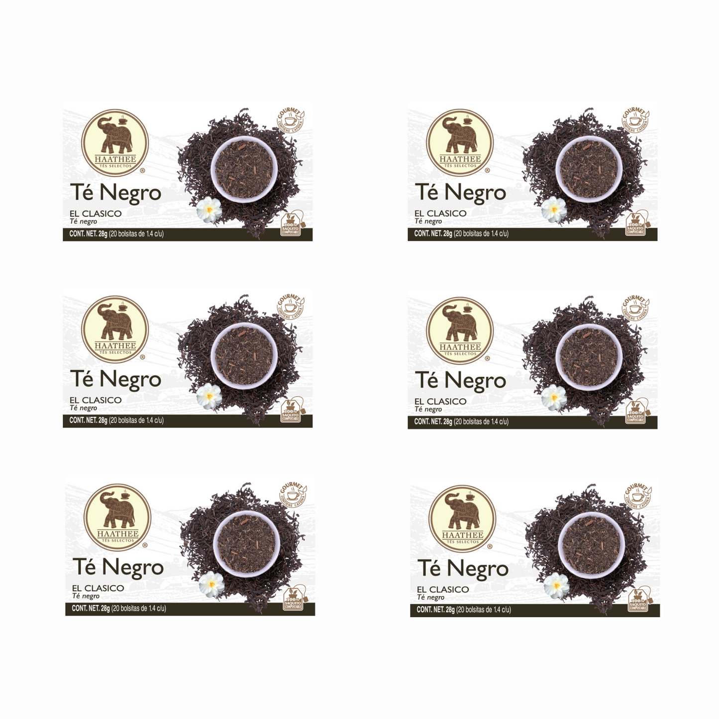 Haathee Línea Gourmet (Family Packs de 6 cajitas - Sabores variados)
