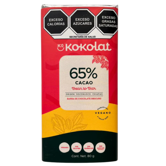 Barra de Chocolate 65% Cacao