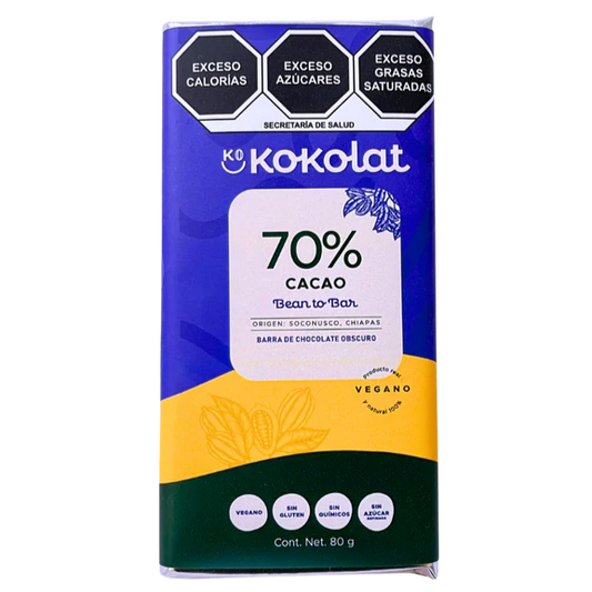 Barra de Chocolate 70% Cacao