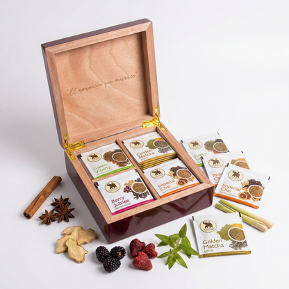 Caja Gourmet Tea Collection con 4 sabores de importación