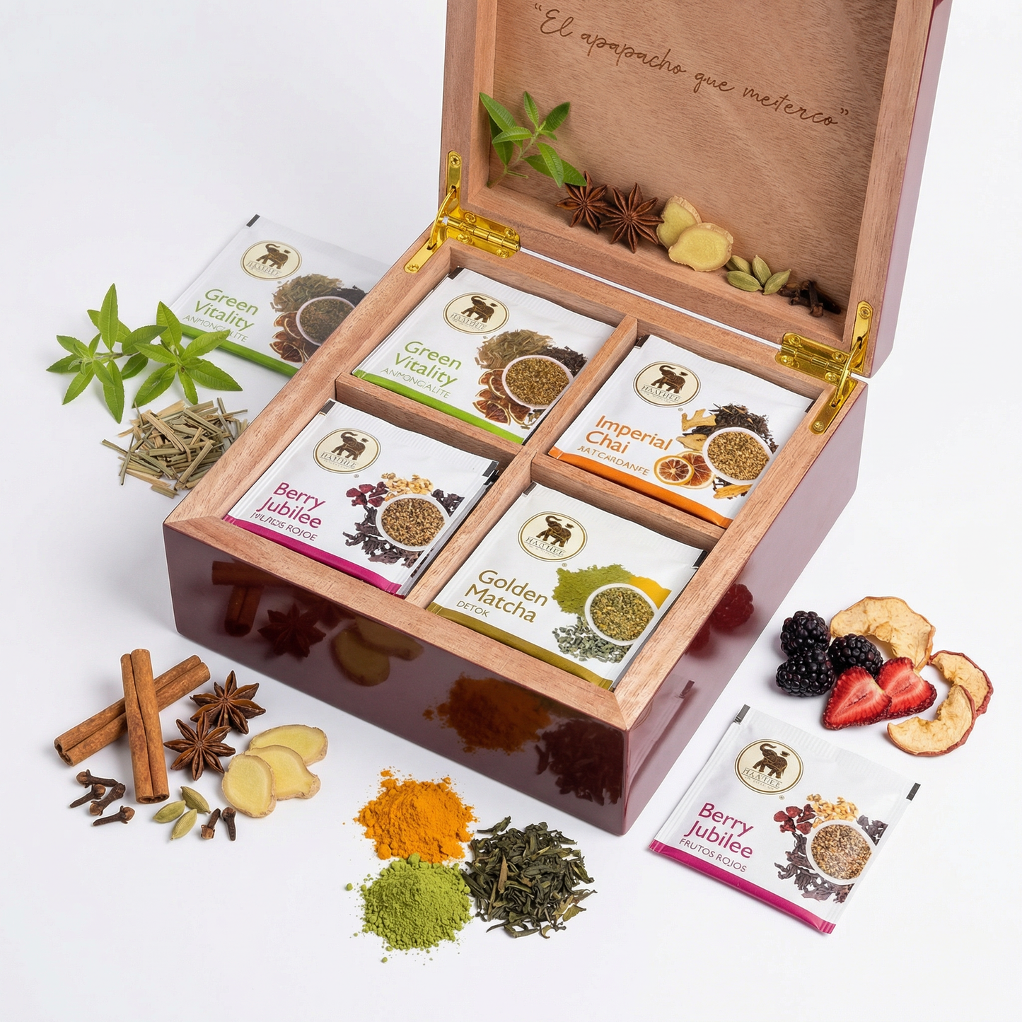 Caja Gourmet Tea Collection con 4 sabores de importación