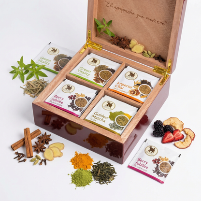 Caja Gourmet Tea Collection con 4 sabores de importación