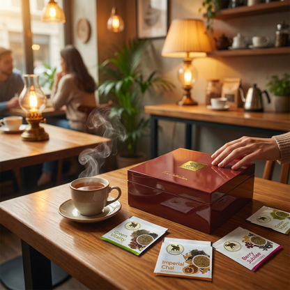 Caja Gourmet Tea Collection con 4 sabores de importación