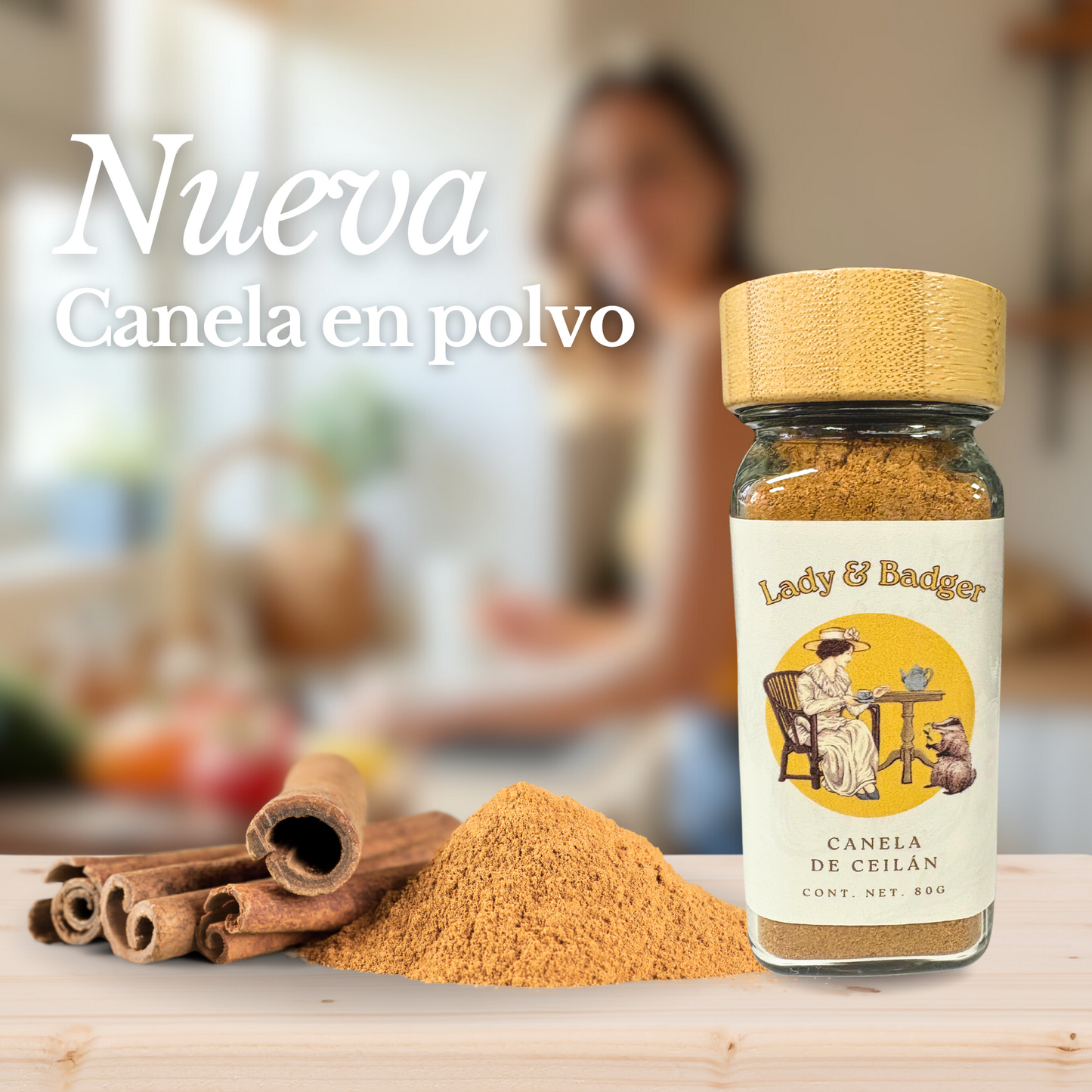 Canela de Ceilán - Lady & Badger 80 g