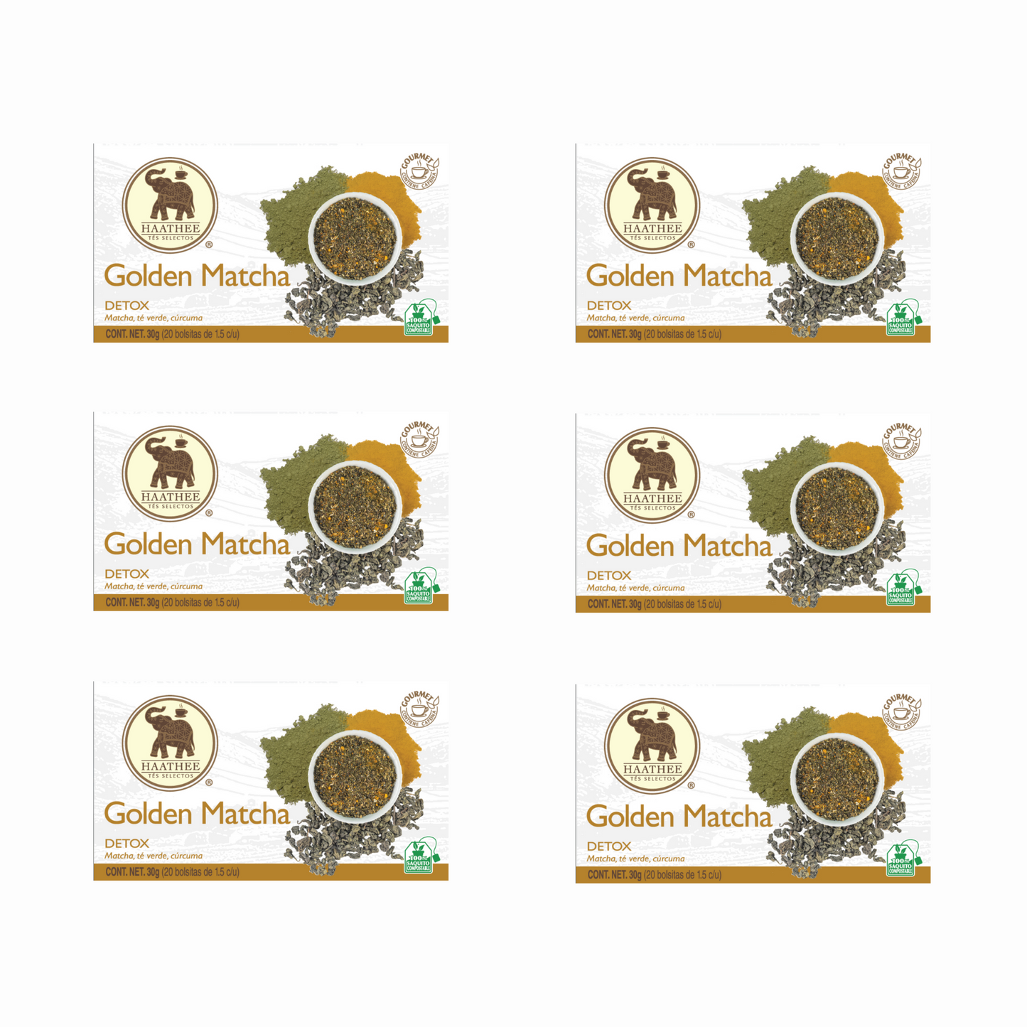 Haathee Línea Gourmet (Family Packs de 6 cajitas - Sabores variados)