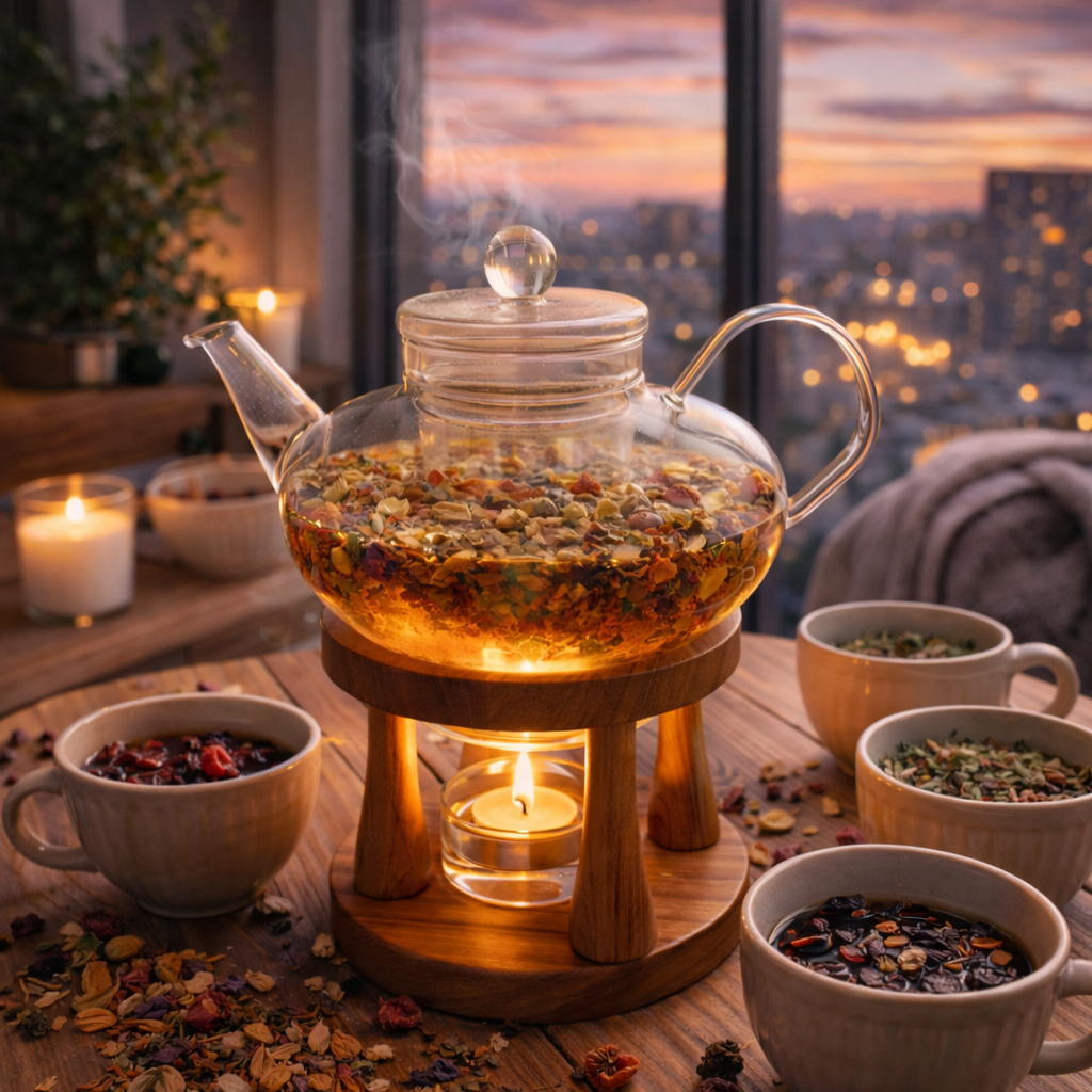 Tetera para tisana con velita 750 mL