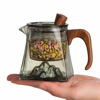 Tetera de borosilicato con montaña (300 mL)
