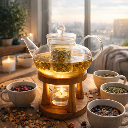 Tetera para tisana con velita 750 mL