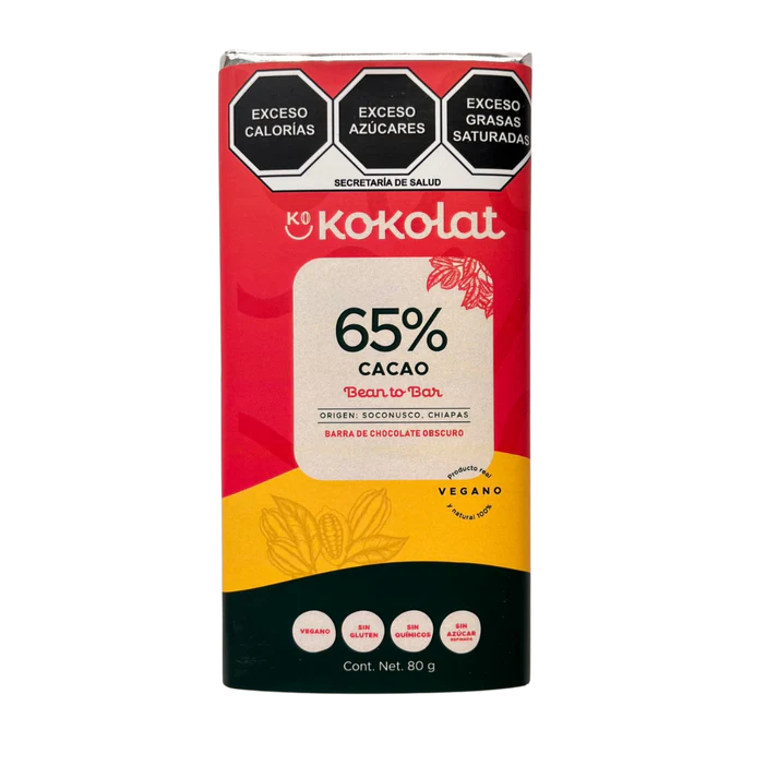 Barra de Chocolate 65% Cacao