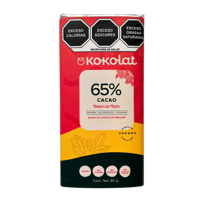 Barra de Chocolate 65% Cacao