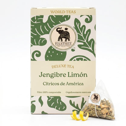 Caja Haathee Deluxe Jengibre Limón con saquito piramidal
